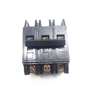 Old Huatong Plastic Case DZ12-60 Circuit Breaker 10A-60A Black Single Pole Air 1-3P Switch DZ12-60